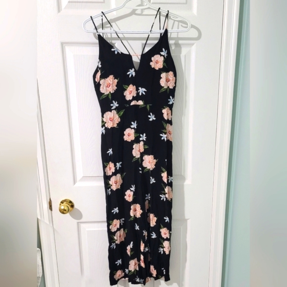Topshop Women's Floral Strapy Romper Size 4